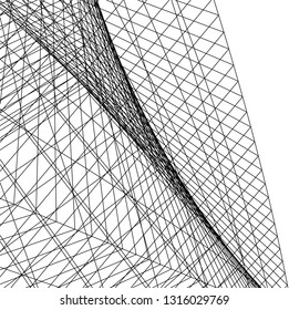 Architectural drawing. Futuristic background