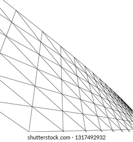 Architectural drawing. Futuristic background