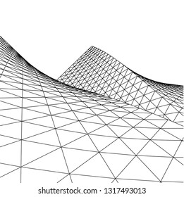 Architectural drawing. Futuristic background