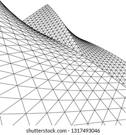 Architectural drawing. Futuristic background