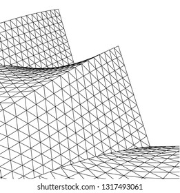 Architectural drawing. Futuristic background
