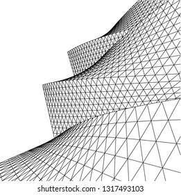 Architectural drawing. Futuristic background