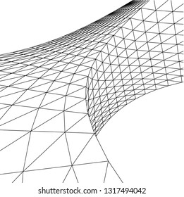 Architectural drawing. Futuristic background