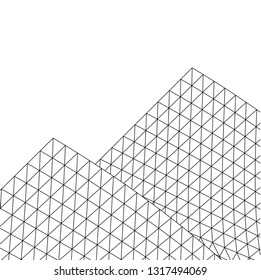 Architectural drawing. Futuristic background