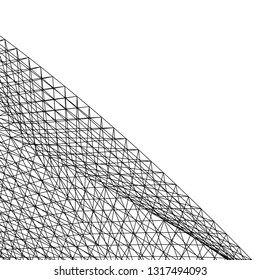 Architectural drawing. Futuristic background