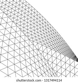 Architectural drawing. Futuristic background