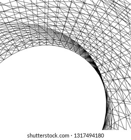 Architectural drawing. Futuristic background