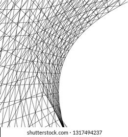 Architectural drawing. Futuristic background