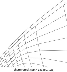 Architectural drawing. Futuristic background