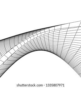 Architectural drawing. Futuristic background