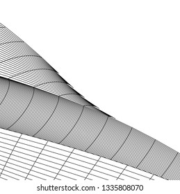 Architectural drawing. Futuristic background