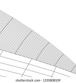 Architectural drawing. Futuristic background