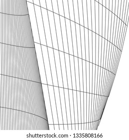 Architectural drawing. Futuristic background