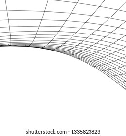 Architectural drawing. Futuristic background