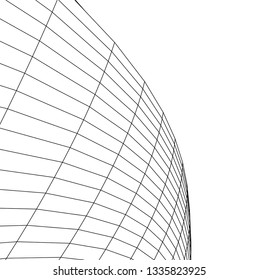 Architectural drawing. Futuristic background