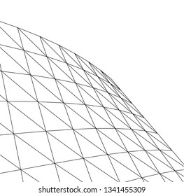 Architectural drawing. Futuristic background