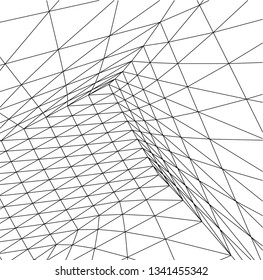 Architectural drawing. Futuristic background