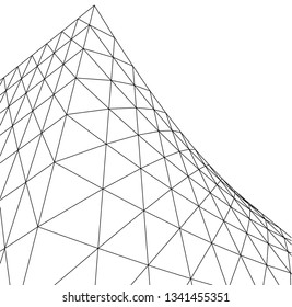 Architectural drawing. Futuristic background