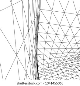 Architectural drawing. Futuristic background