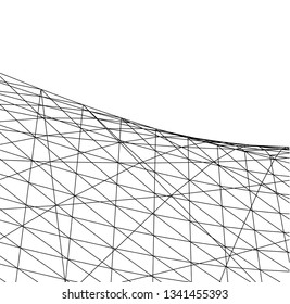 Architectural drawing. Futuristic background