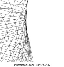 Architectural drawing. Futuristic background