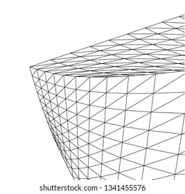 Architectural drawing. Futuristic background