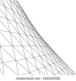 Architectural drawing. Futuristic background