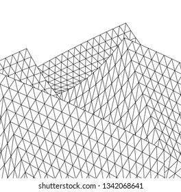 Architectural drawing. Futuristic background