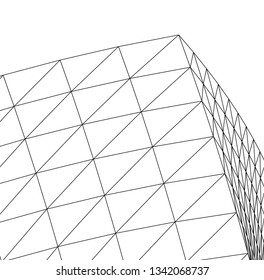 Architectural drawing. Futuristic background