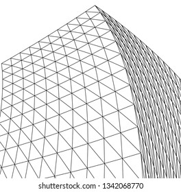 Architectural drawing. Futuristic background
