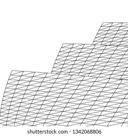 Architectural drawing. Futuristic background