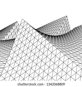 Architectural drawing. Futuristic background