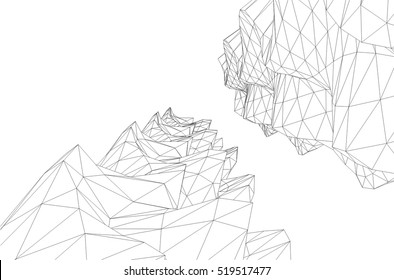 Architectural drawing. Futuristic background
