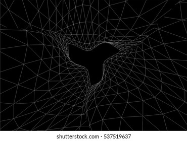 Architectural drawing. Futuristic background