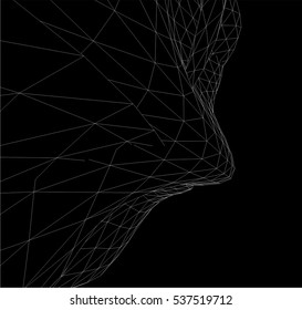 Architectural drawing. Futuristic background