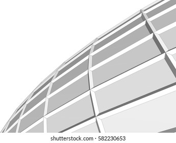 Architectural drawing. Futuristic background