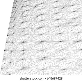 Architectural drawing. Futuristic background