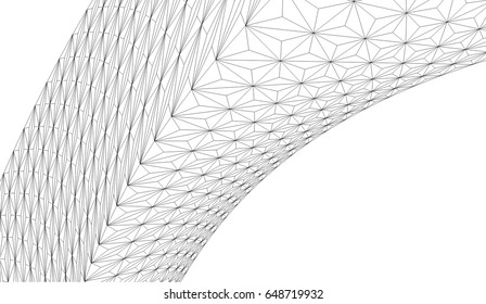 Architectural drawing. Futuristic background