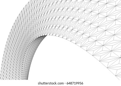 Architectural drawing. Futuristic background
