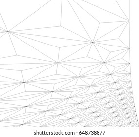 Architectural drawing. Futuristic background