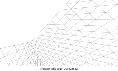 Architectural drawing. Futuristic background