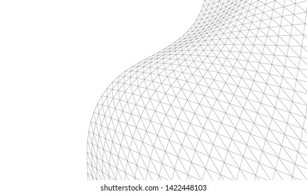 Architectural drawing. Geometric 3d background