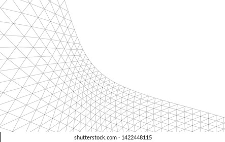 Architectural drawing. Geometric 3d background