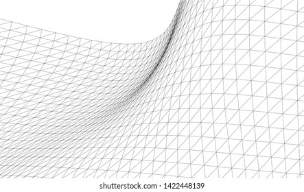 Architectural drawing. Geometric 3d background