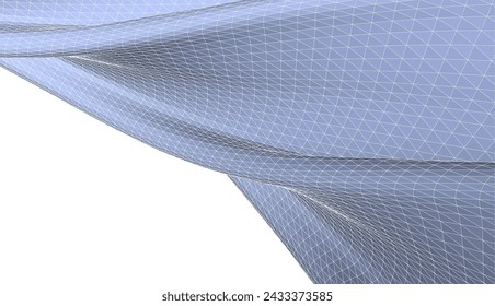 Dibujo arquitectónico. Fondo 3D geométrico