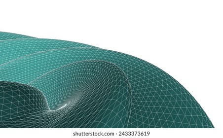 Dibujo arquitectónico. Fondo 3D geométrico