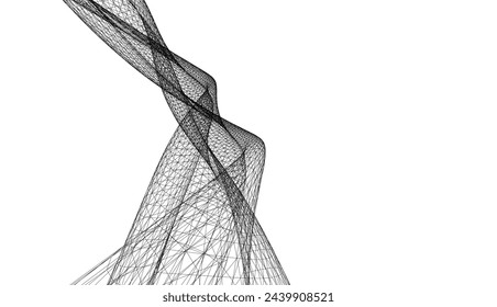 Architectural drawing Geometric 3d background