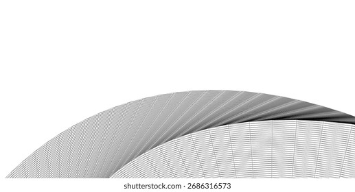 Dibujo arquitectónico. Fondo geométrico 3d