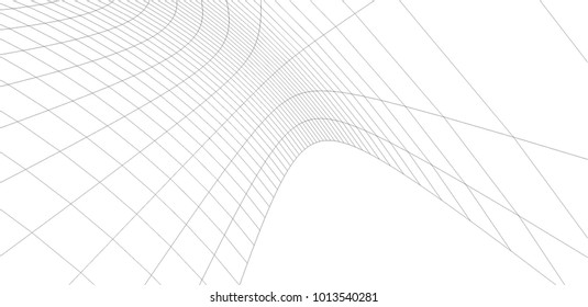 Architectural drawing. Geometric background