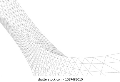 Architectural drawing. Geometric background